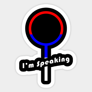 01 - Im Speaking - Woman Icon Sticker